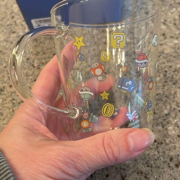 SUPER NINTENDO WORLD Universal Studios Japan Glass Mug *NEW* - Picture 8 of 11
